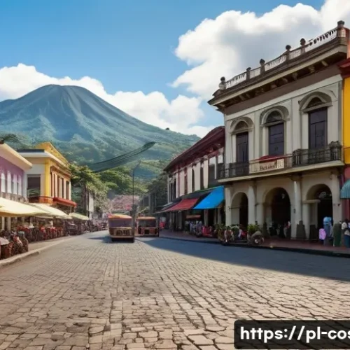 코스타리카 혁명과 내전 - **Prompt: Pre-War Political Tensions in 1940s Costa Rica**
    A realistic depiction of a bustling t...